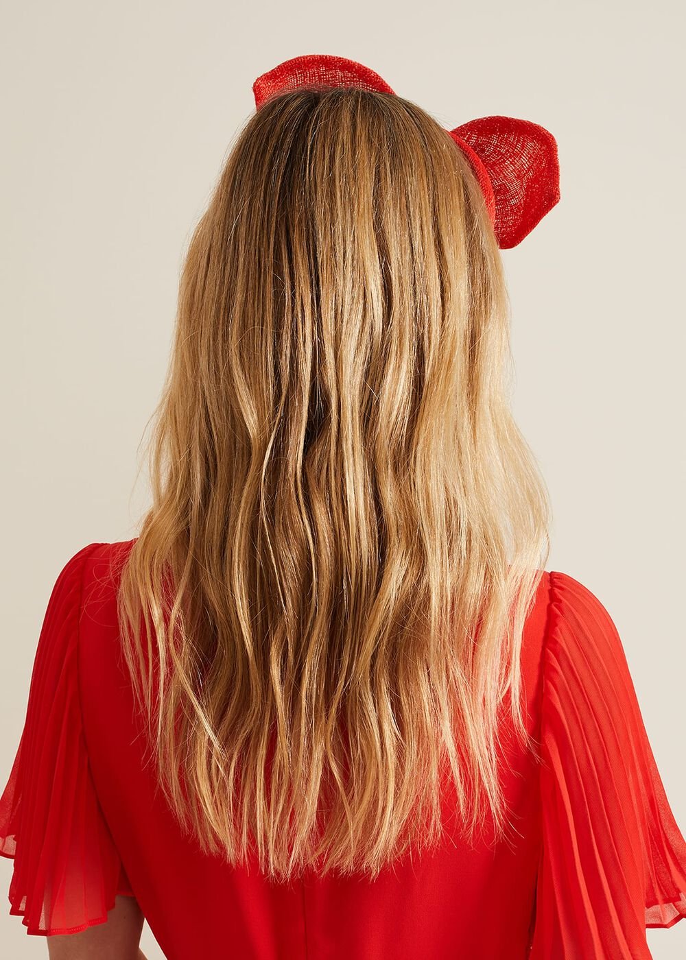 Padded Bow Headband Orange