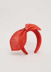 Padded Bow Headband Orange