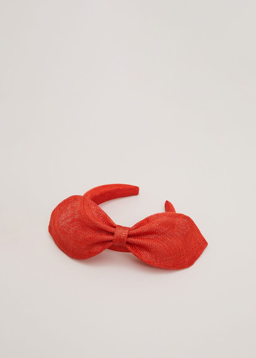 Padded Bow Headband Orange