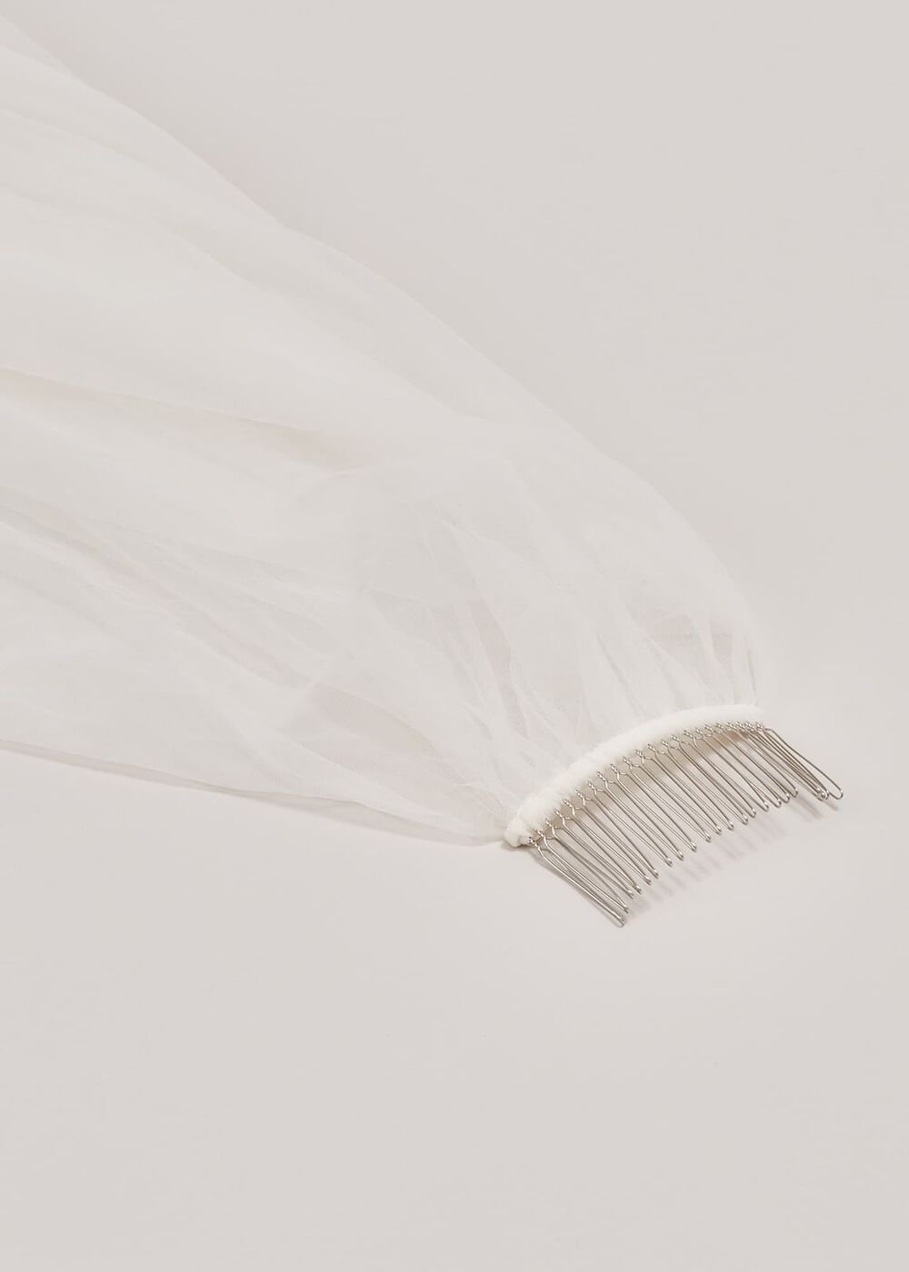 Short Double Tier Veil Ivory