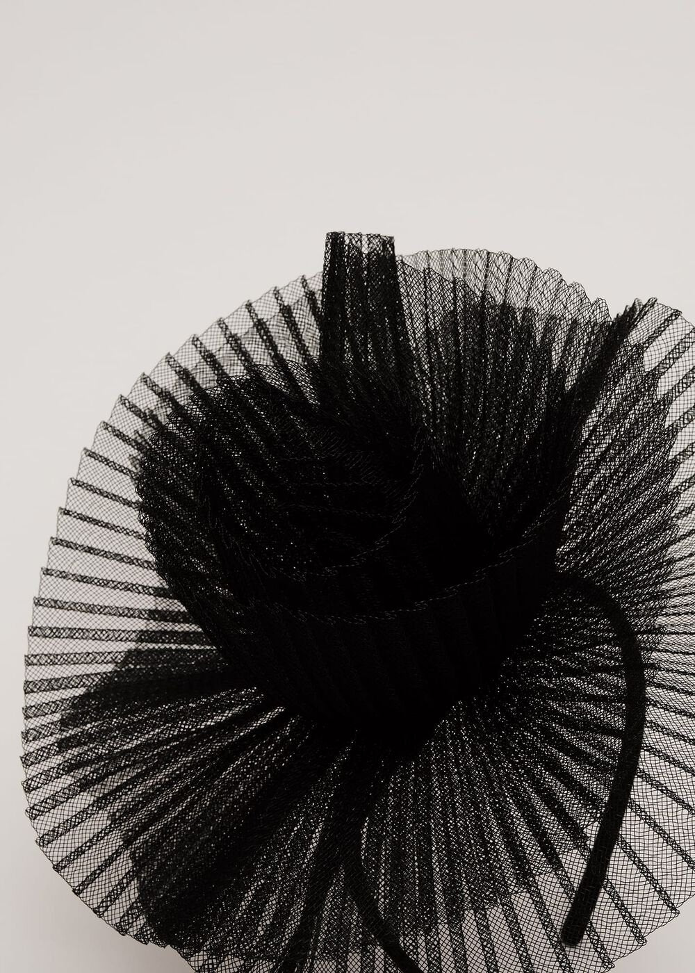Freeform Flower Headband Black