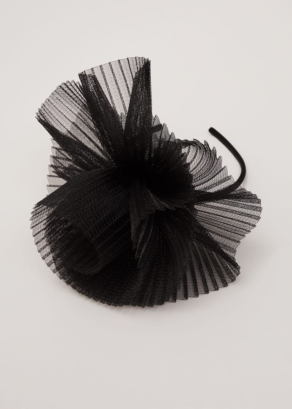 Freeform Flower Headband Black