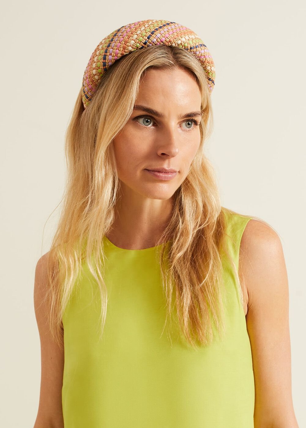 Raffia Headband Multi-Coloured