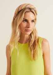 Raffia Headband Multi-Coloured