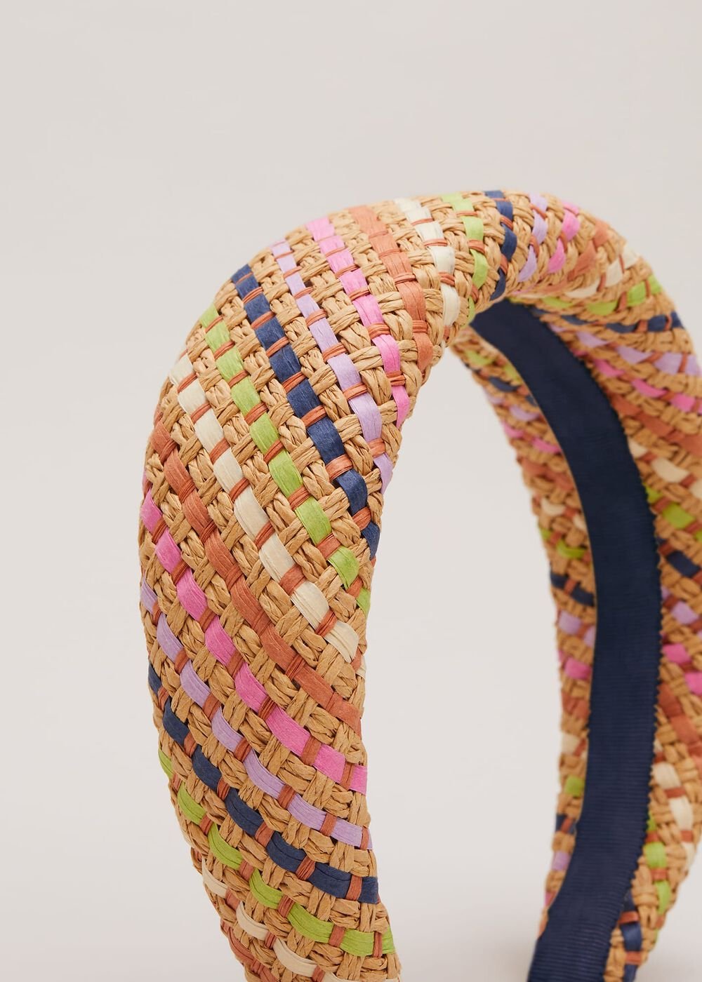 Raffia Headband Multi-Coloured