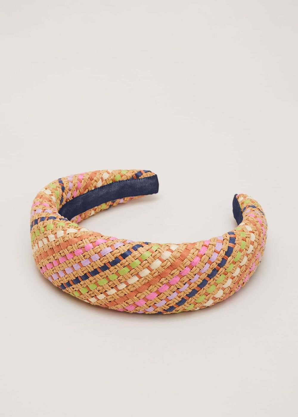Raffia Headband Multi-Coloured
