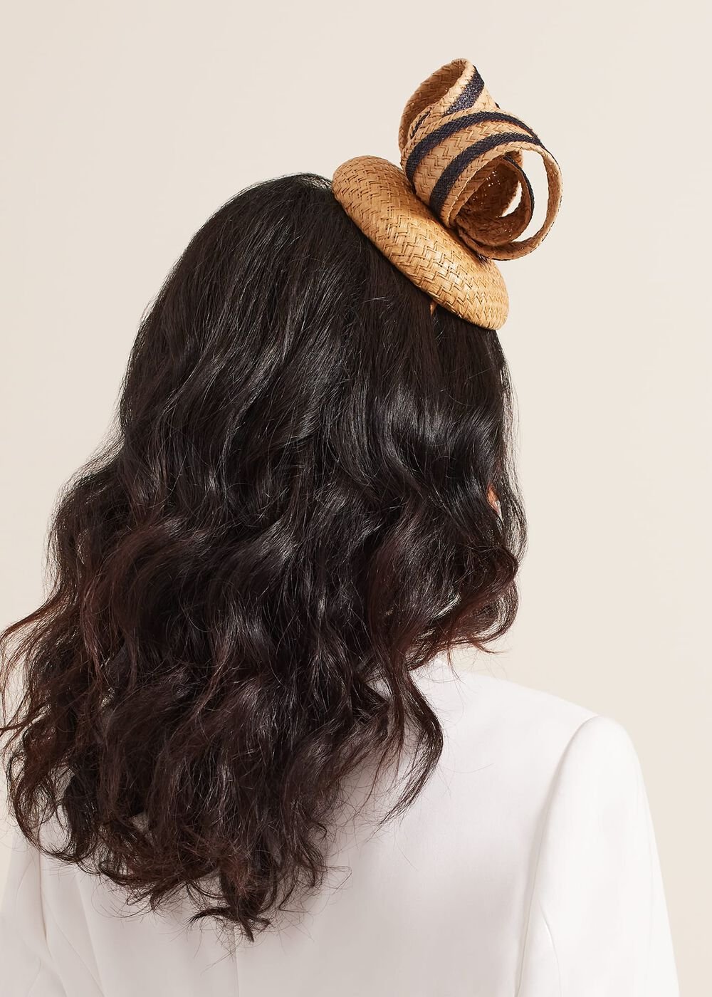 Raffia Twist Pillbox Natural