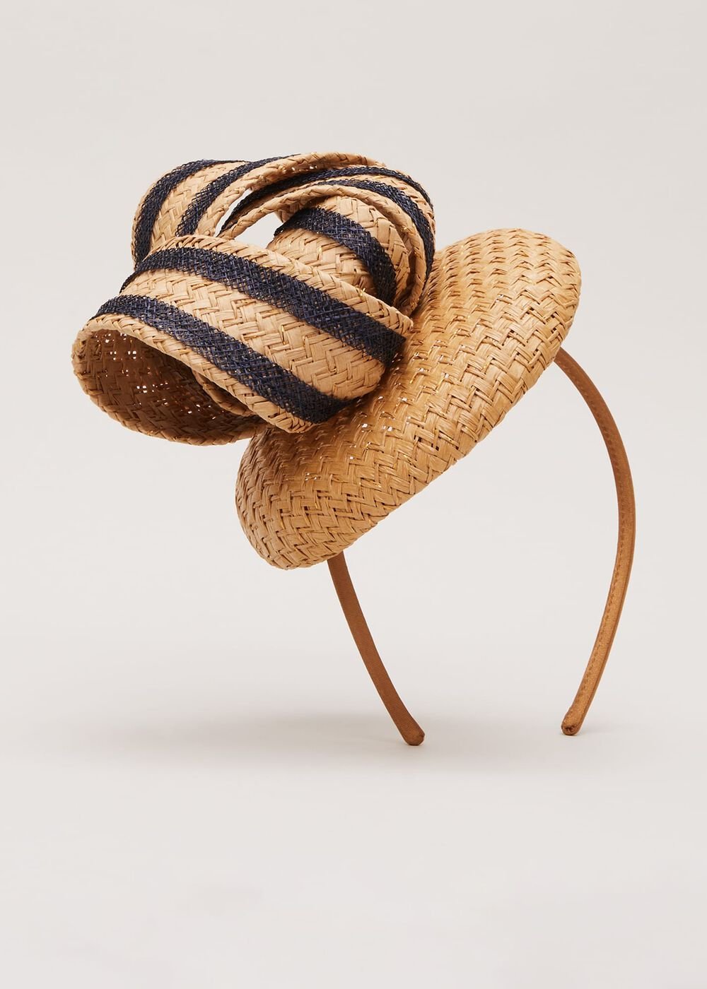 Raffia Twist Pillbox Natural