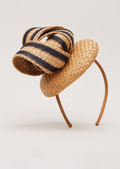 Raffia Twist Pillbox Natural
