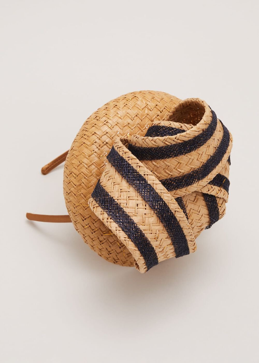 Raffia Twist Pillbox Natural