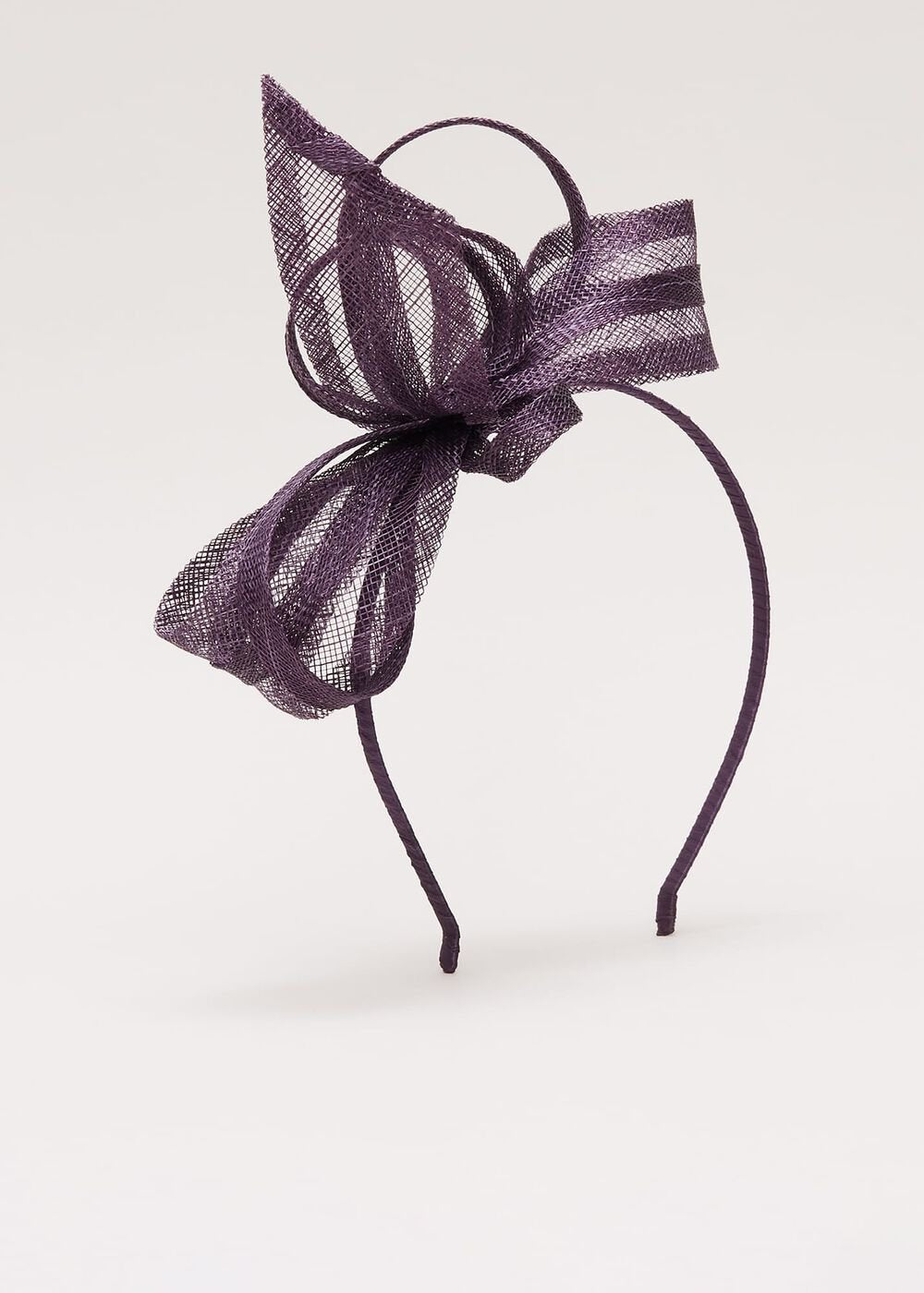 Twist Bow Headband Purple