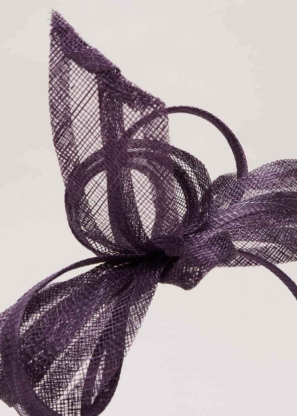 Twist Bow Headband Purple