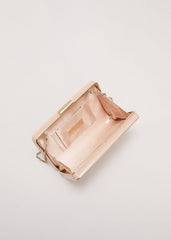 Patent Box Clutch Pale Pink