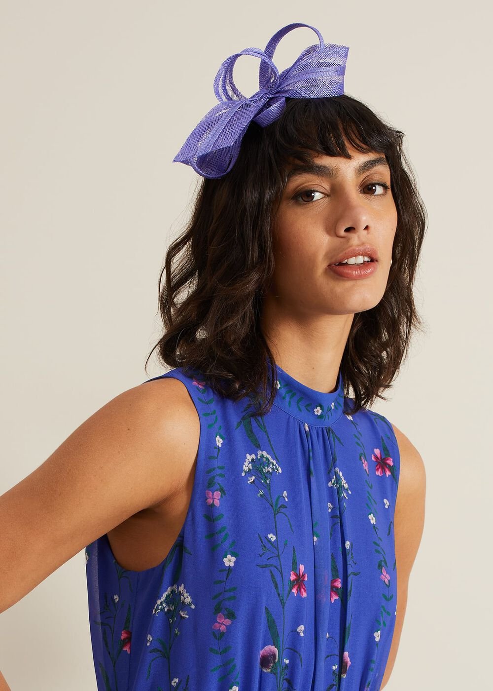 Twist Bow Headband Blue