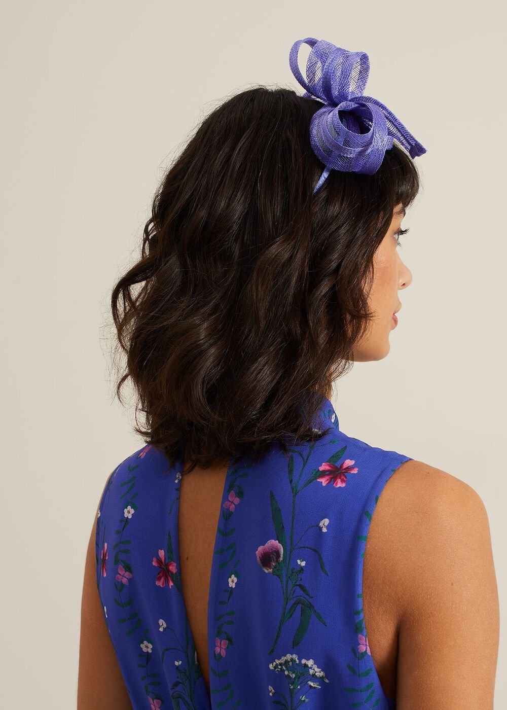 Twist Bow Headband Blue
