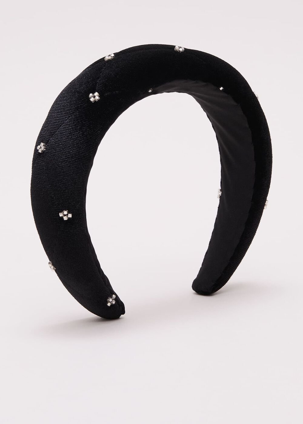 Black Mesh Sparkle Headband Black