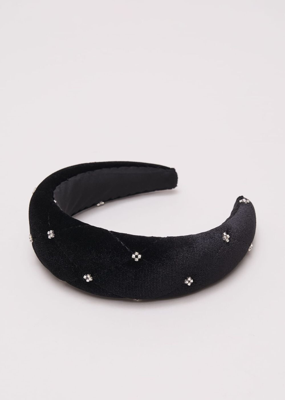 Black Mesh Sparkle Headband Black