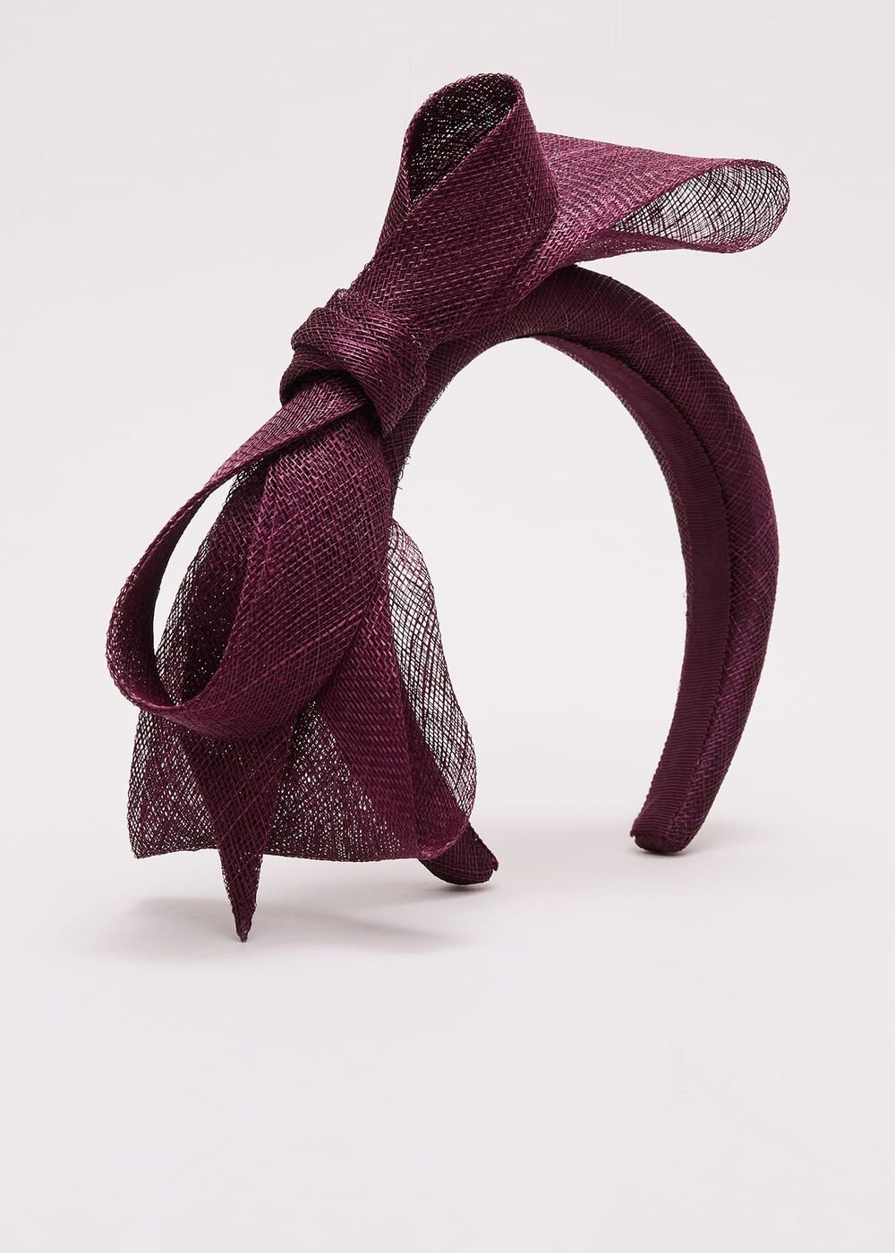 Purple Padded Bow Headband Purple