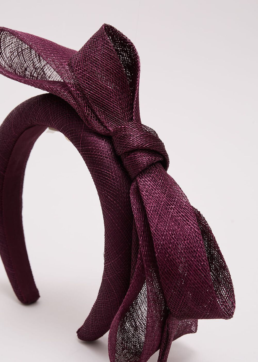 Purple Padded Bow Headband Purple