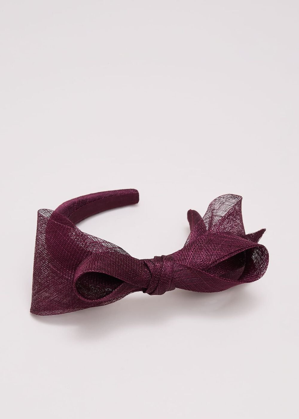 Purple Padded Bow Headband Purple