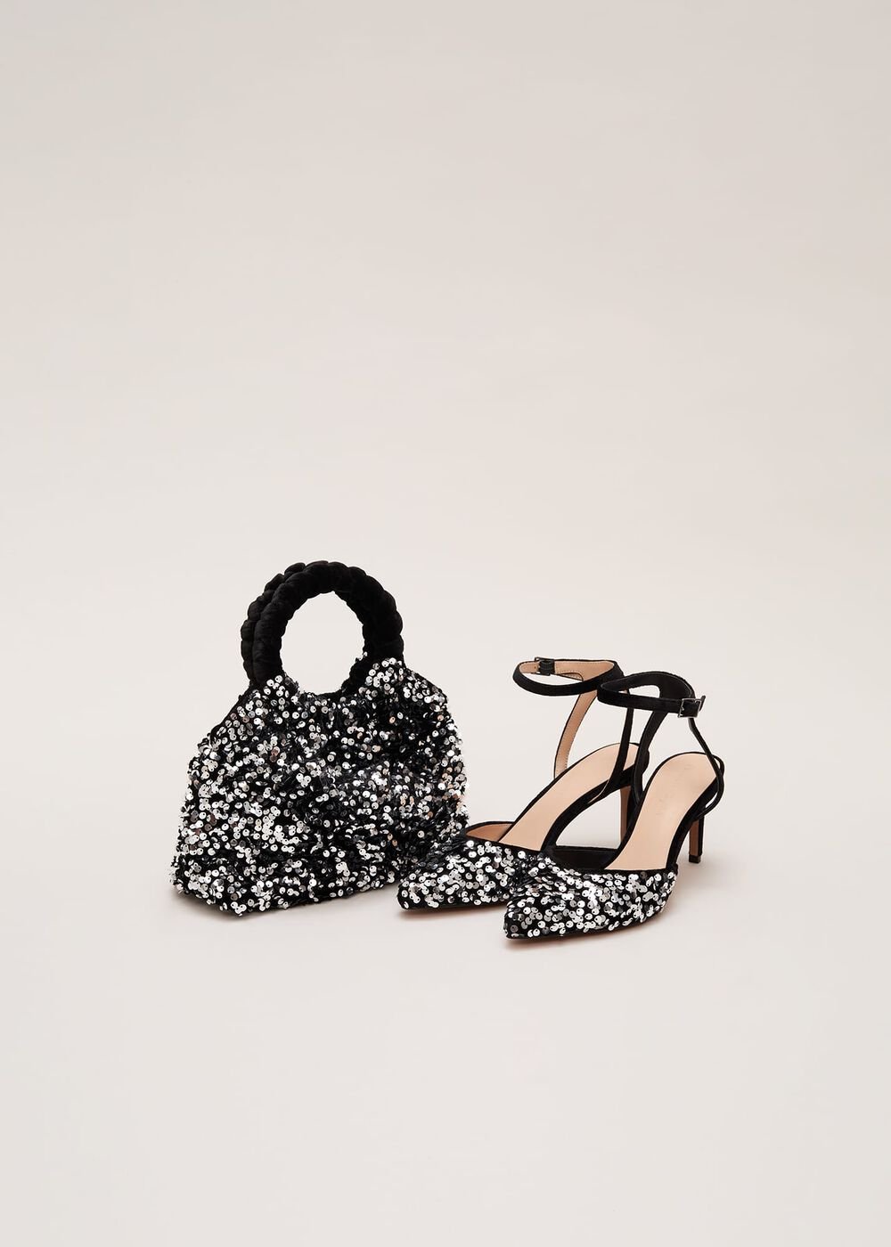 Sequin Twist Handle Mini Grab Bag Multi-Coloured