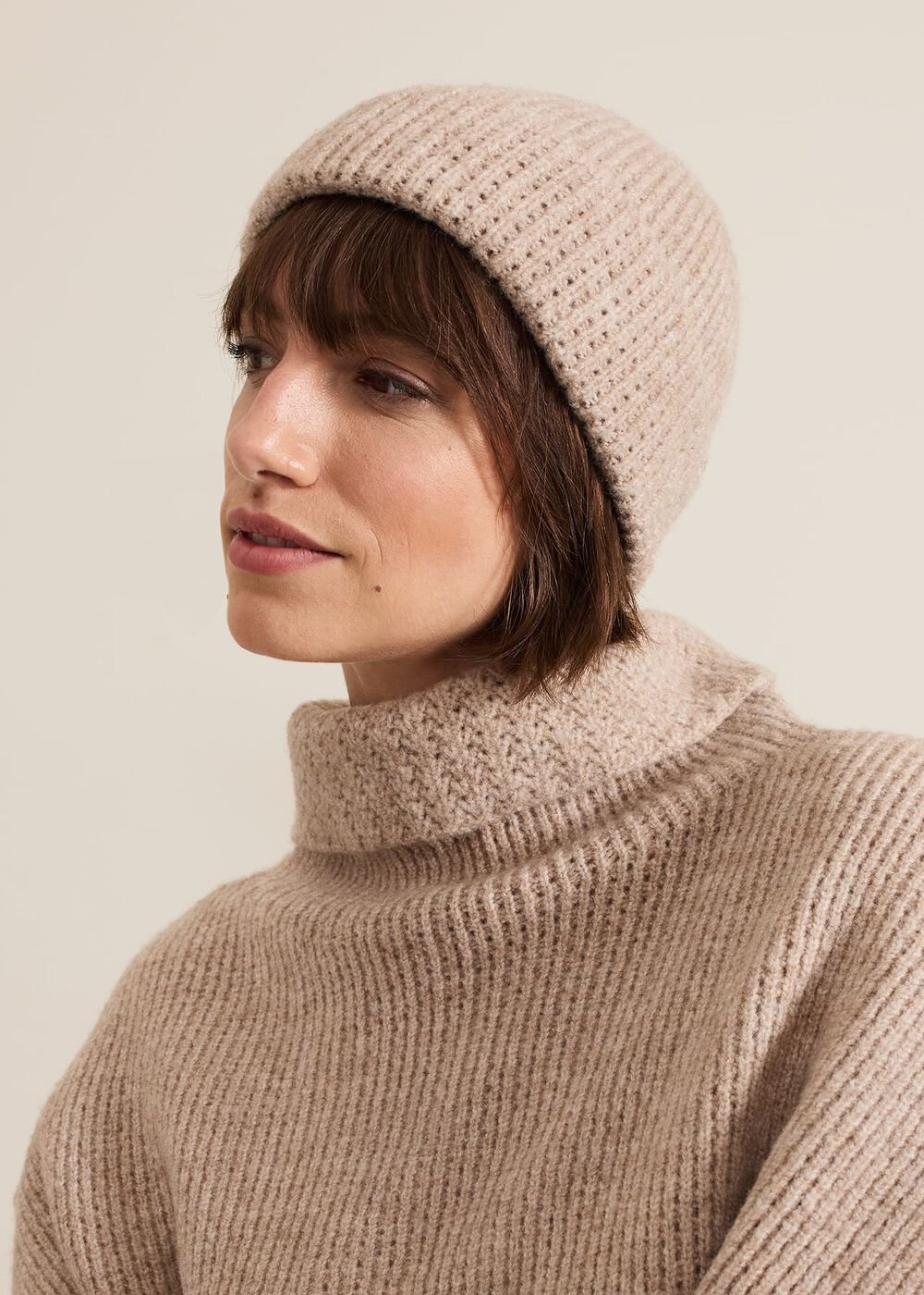Camel Knitted Beanie Camel