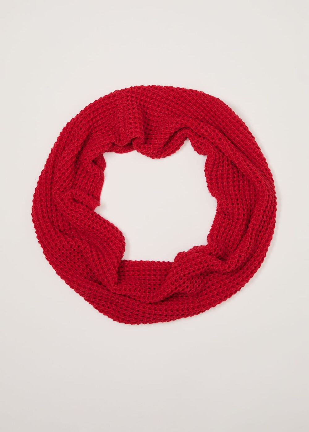Red Knitted Snood Red