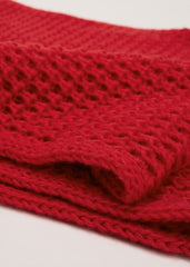 Red Knitted Snood Red