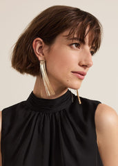 Gold Shoulder Duster Drop Earring Gold