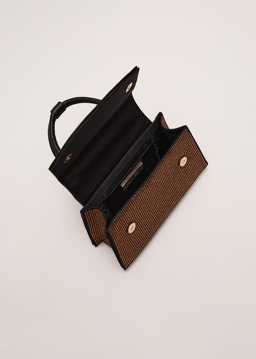Gold Embellished Mini Tote Gold