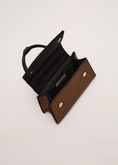 Gold Embellished Mini Tote Gold