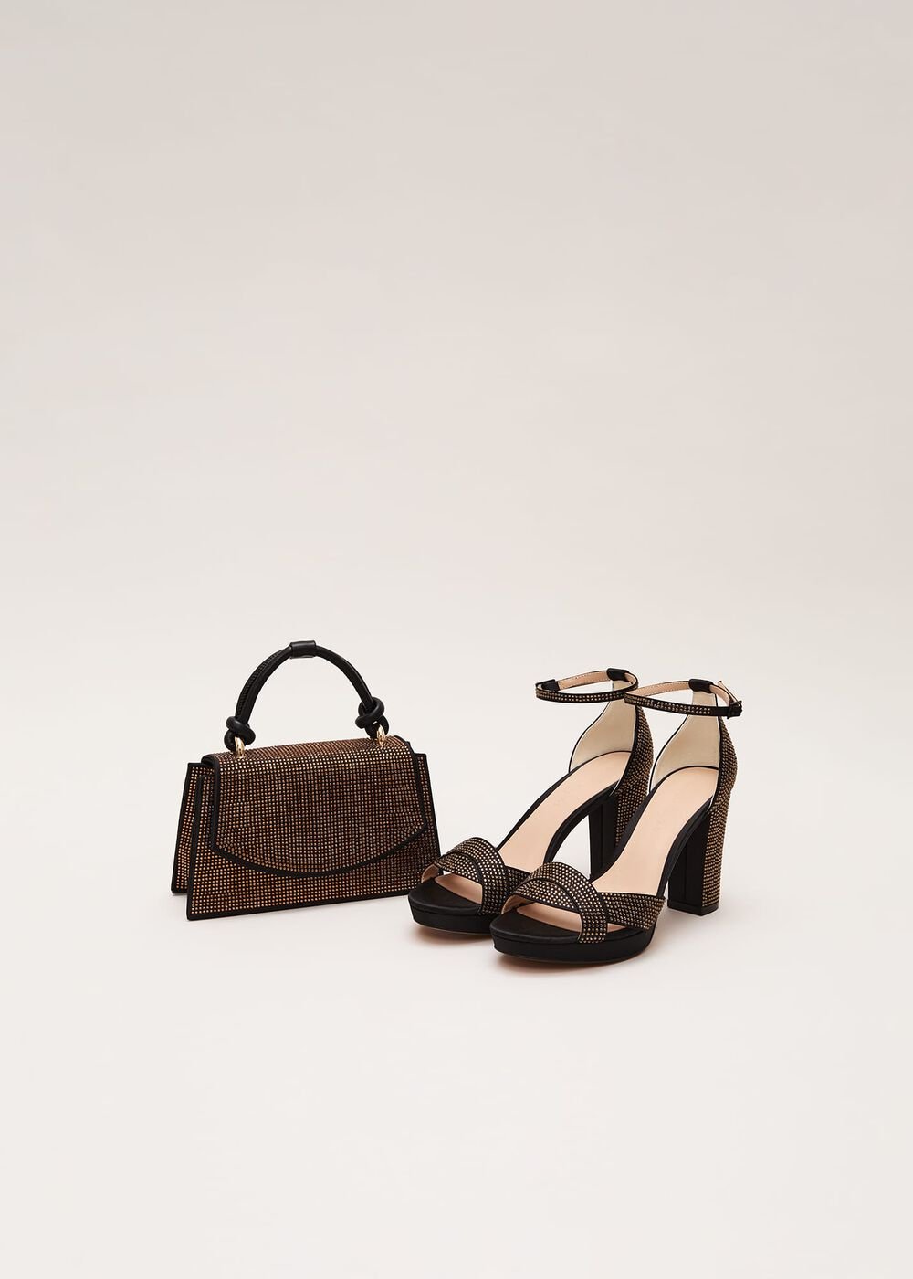 Gold Embellished Mini Tote Gold