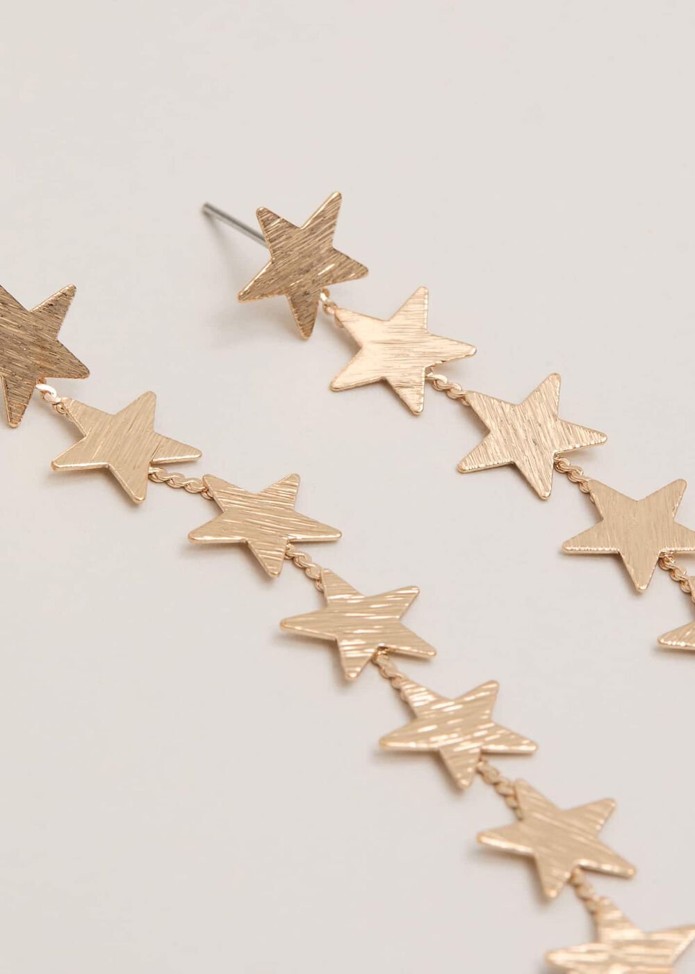 Gold Star Drop Earring Gold