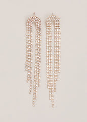Graduated Sparkle Earring Gold