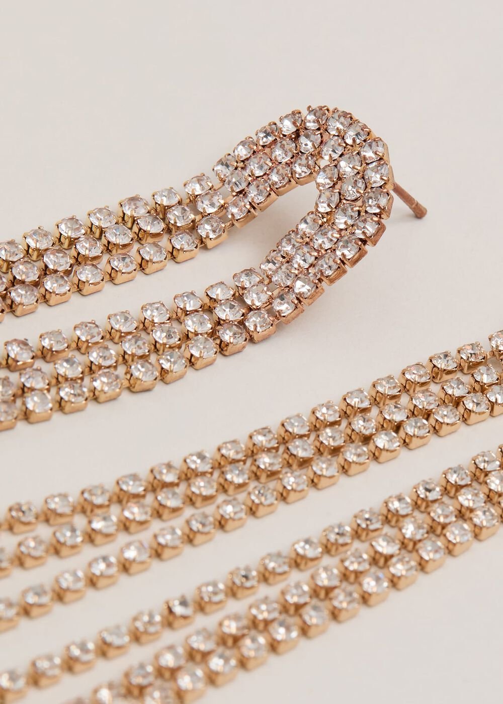Graduated Sparkle Earring Gold