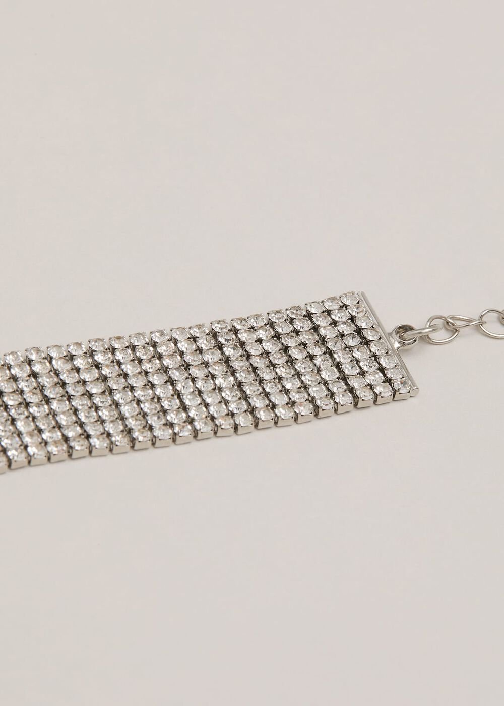 Silver Chainmail Sparkle Bracelet Silver