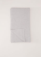 Grey Ribbed Oversized Scarf Grey
