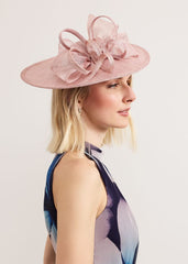 Antique Rose Bow Disc Fascinator Antique Rose