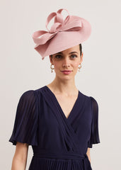 Antique Rose Plait Freeform Fascinator Antique Rose