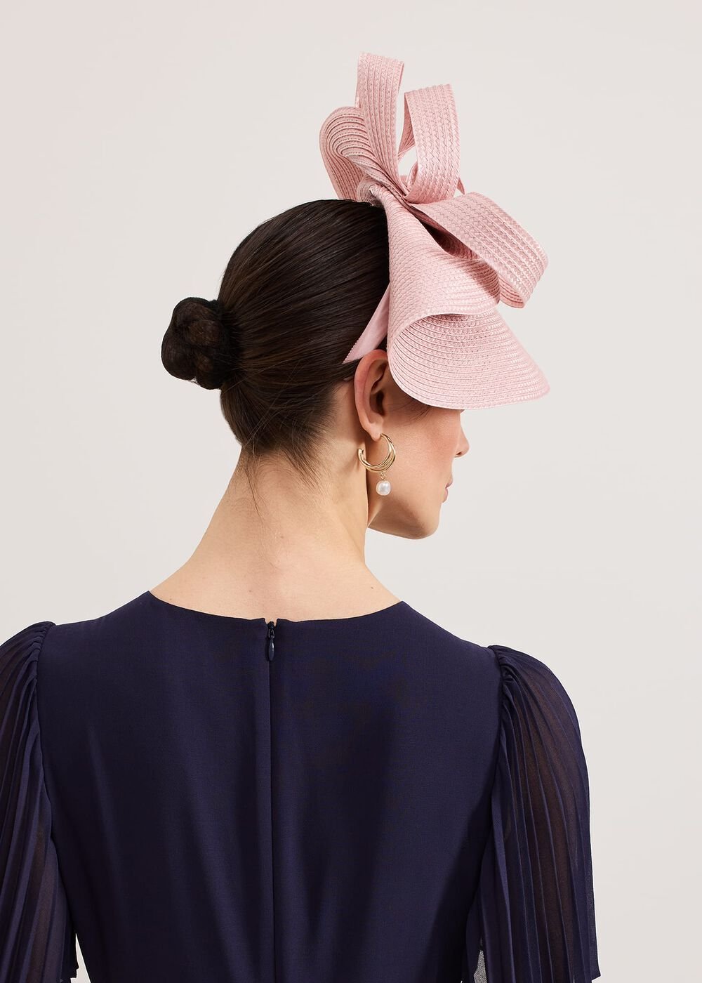 Antique Rose Plait Freeform Fascinator Antique Rose