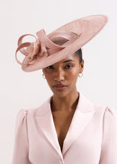 Flower Oval Fascinator Antique Rose