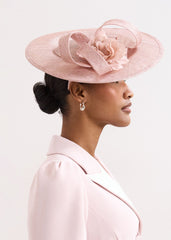 Flower Oval Fascinator Antique Rose