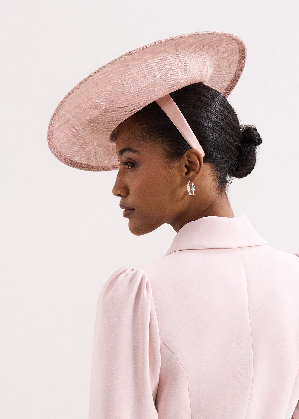 Flower Oval Fascinator Antique Rose
