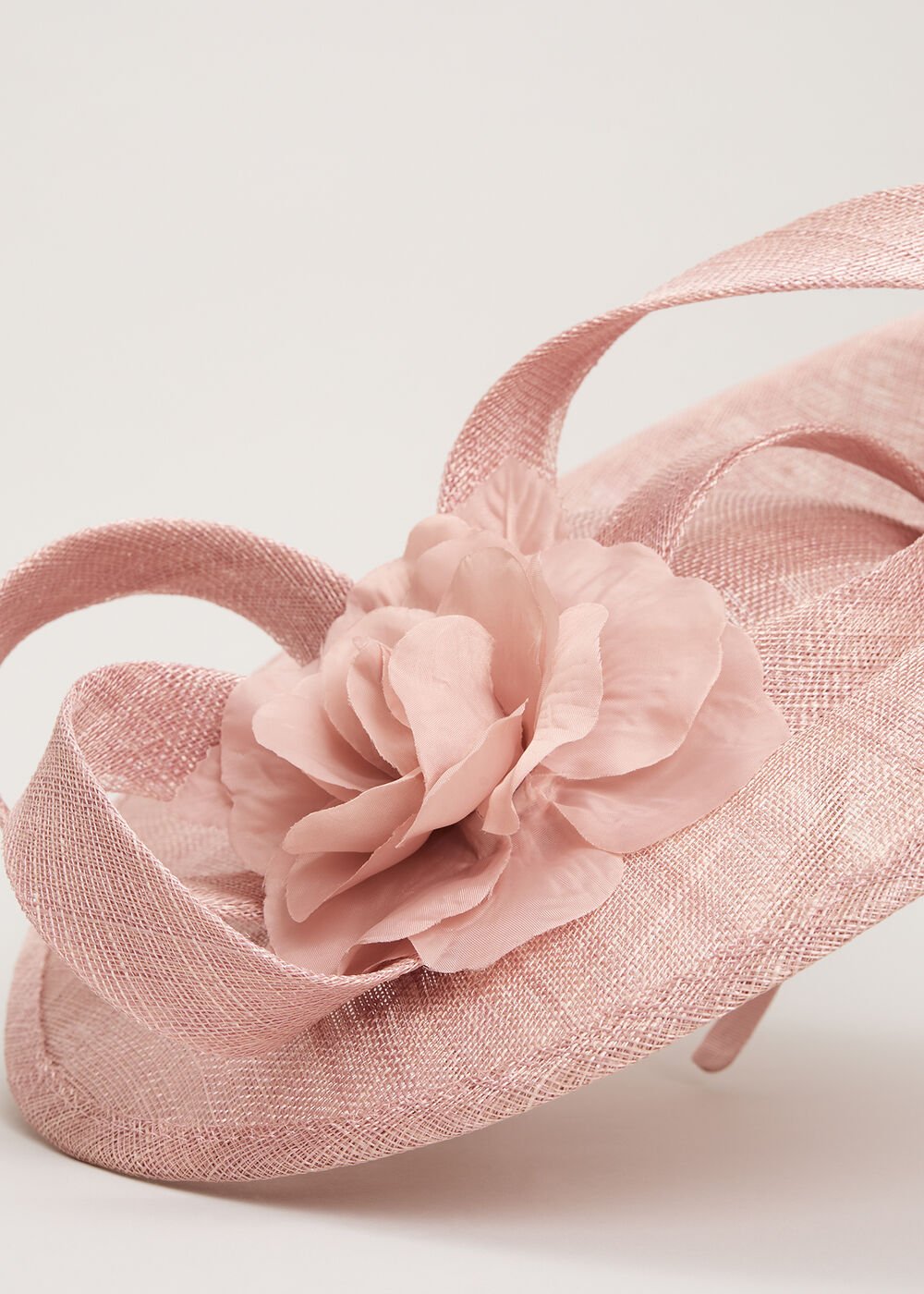 Flower Oval Fascinator Antique Rose