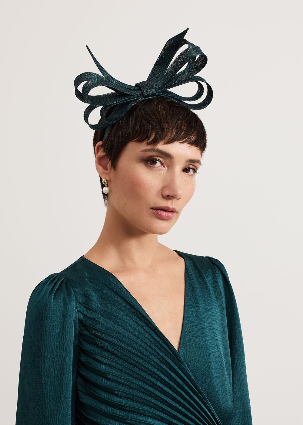 Teal Oversized Bow Headband Teal