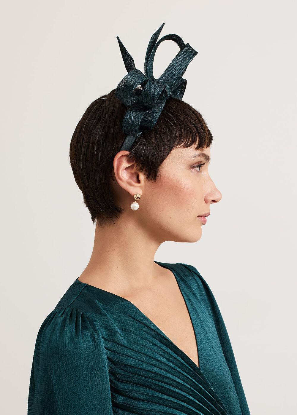 Teal Oversized Bow Headband Teal