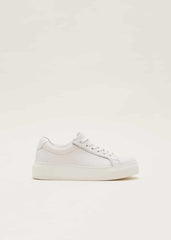 White Leather Trainers White