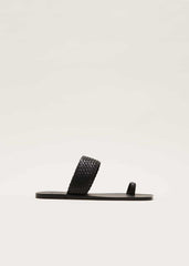 Toe Post Sandal Black