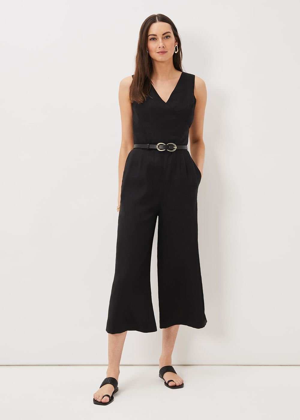 Toe Post Sandal Black