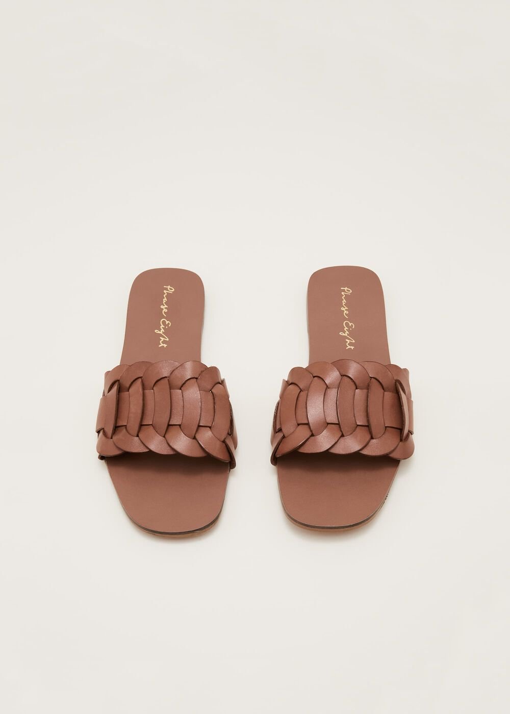 Woven Flat Sandal Tan